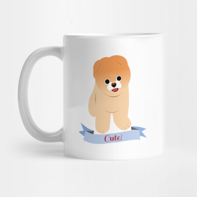 Pomeranian dog by dddesign